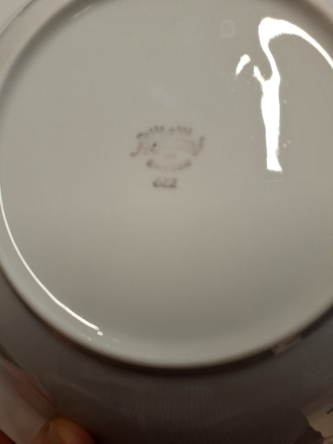 Dyb tallerken med guldkant